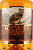 Этикетка Fowlers 7 years 0.5 л