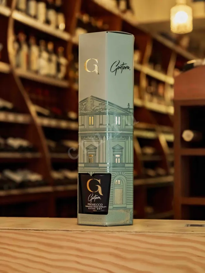 В магазине Крю Профи Gaetano Prosecco Extra Dry DOC in gift box 2024 0.75 л