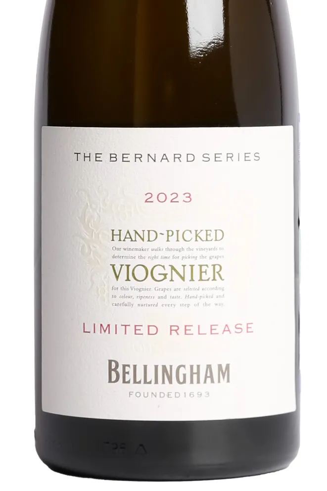 Этикетка Bellingham Hand Picked Viognier 2023 0.75 л