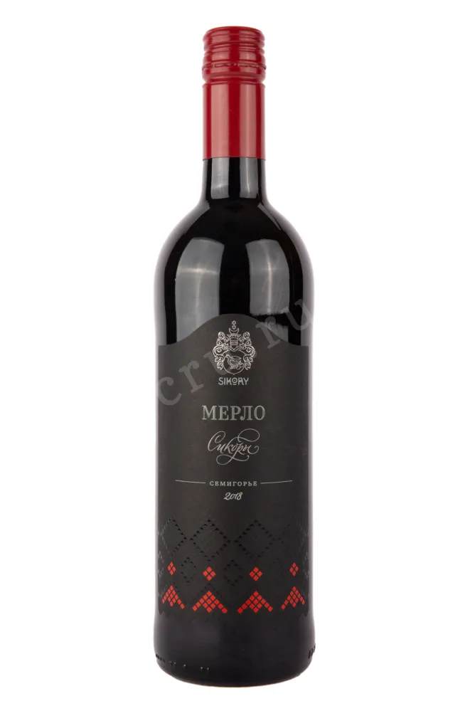 Вино Сикоры Мерло 2018 0.75 л