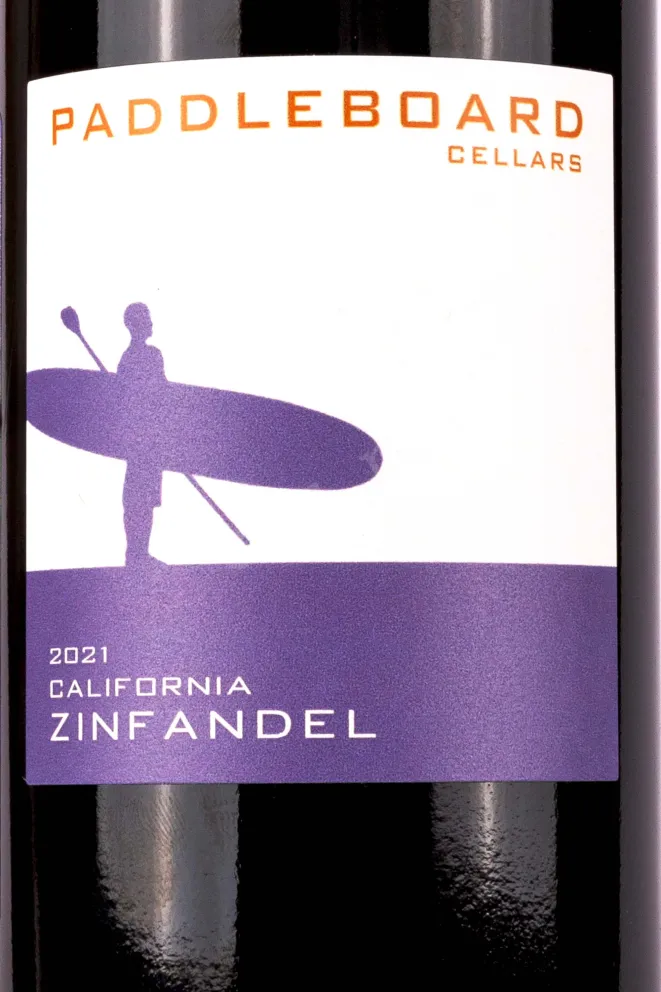 Этикетка Paddleboard Cellars Zinfandel 2021 0.75 л