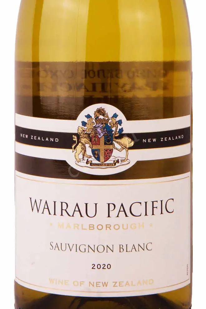 Этикетка Wairau Pacific Marlborough Sauvignon Blanc 2020 0.75 л