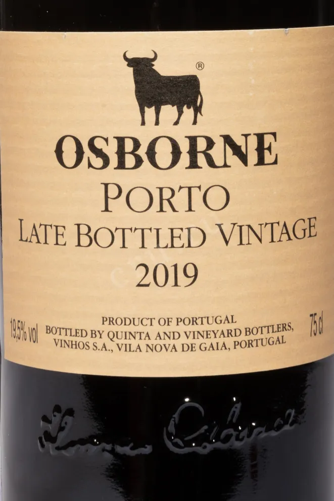 Этикетка Osborne LBV 2019 0.75 л