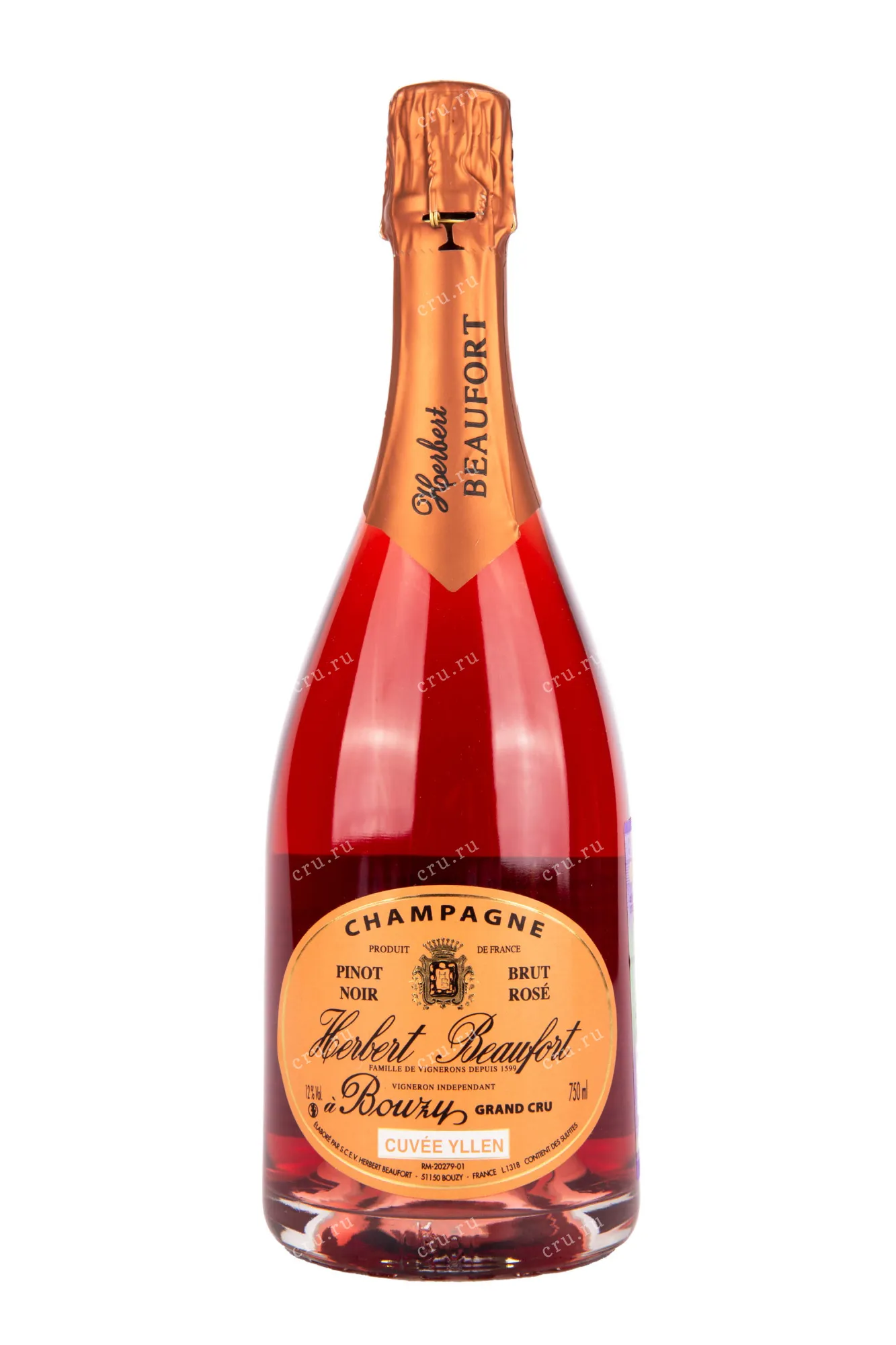 Фото — Шампанское Herbert Beaufort Cuvee Yllen Bouzy Grand Cru 2021 0.75 л