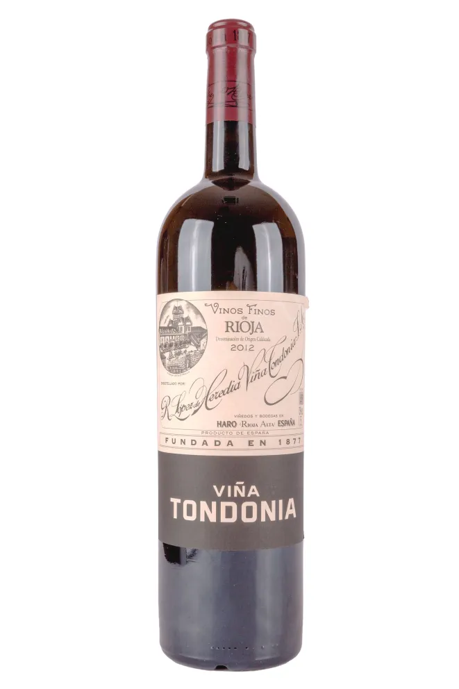 Контрэтикетка Vina Tondonia Gran Reserva Rioja in wooden box 2012 1.5 л