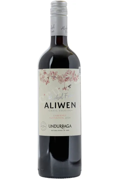 Вино Undurraga Aliwen Cabernet Sauvignon Alcohol Free DO 2023 0.75 л