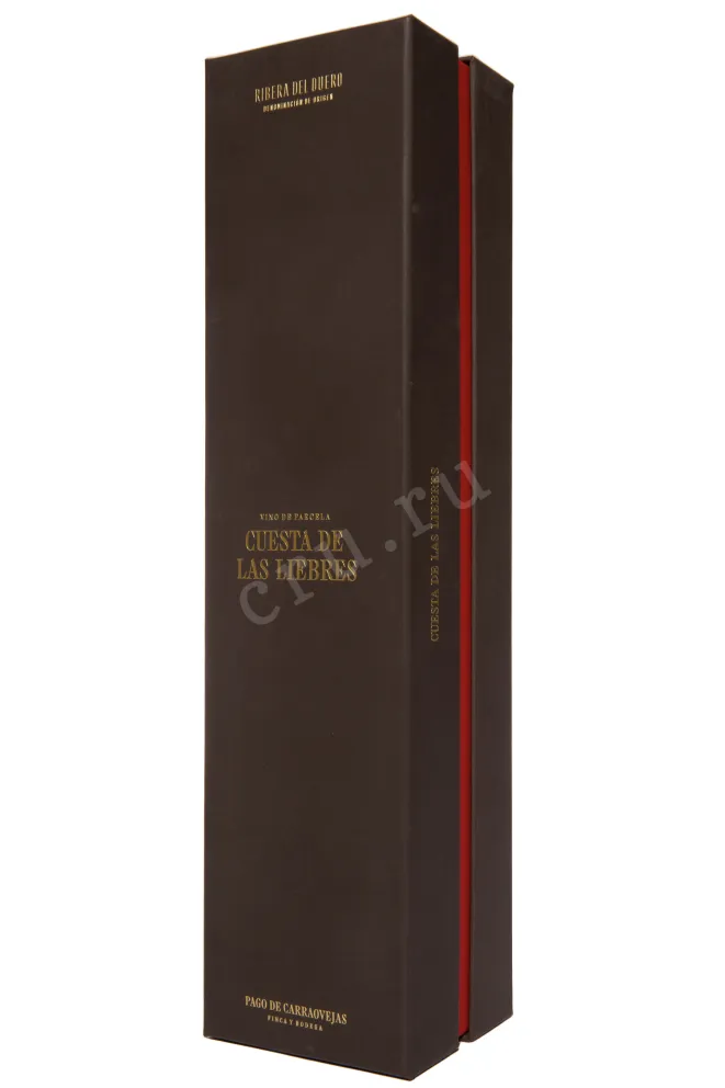 Подарочная коробка Pago de Carraovejas Cuesta de Las Liebres Ribera del Duero DO 2018 0.75 л