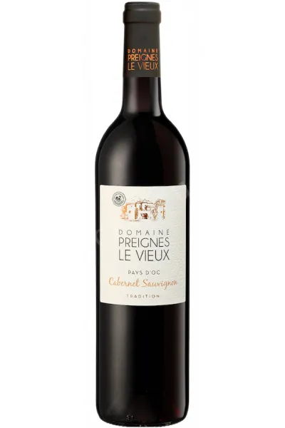 Вино Domaine Preignes le Vieux Cabernet Sauvignon Tradition Languedoc 2024 0.75 л