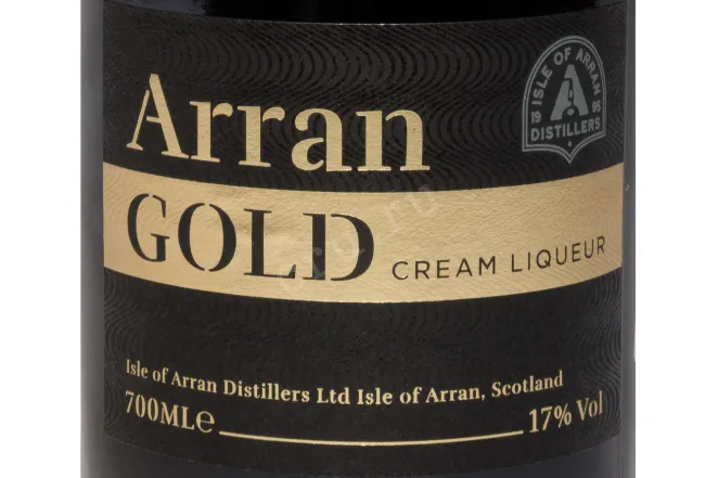 Этикетка Arran Gold Cream 0.7 л