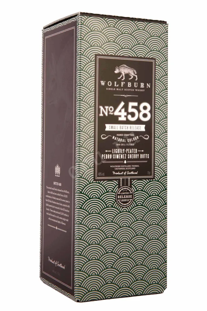 Подарочная коробка Wolfburn Small Batch №458 in gift box 0.7 л