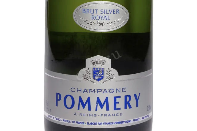 Этикетка Pommery Brut Silver Royal in gift box 2021 0.75 л