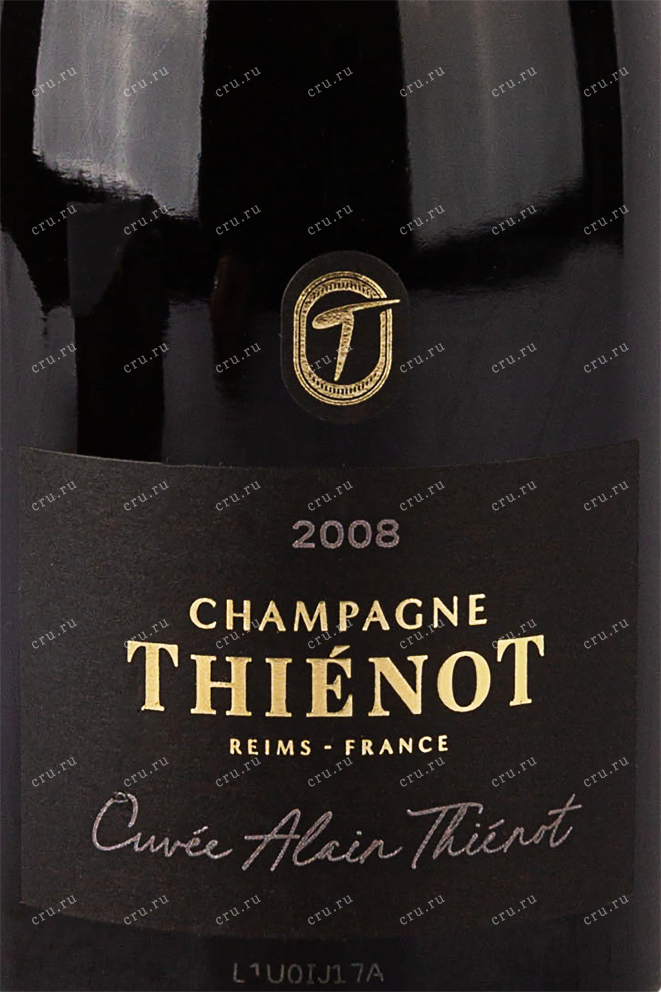 Этикетка Champagne Thienot Cuvee Alain Thienot 2008 0.75 л