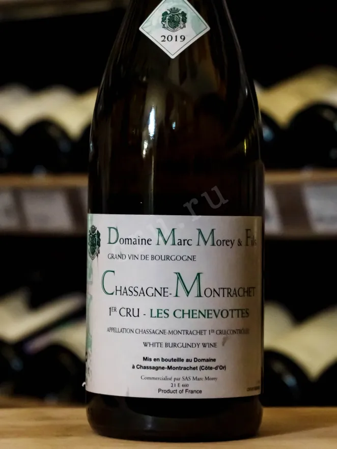 В магазине Крю Профи Marc Morey Chassagne-Montrachet 1-er Cru Les Chenevottes 2019 0.75 л
