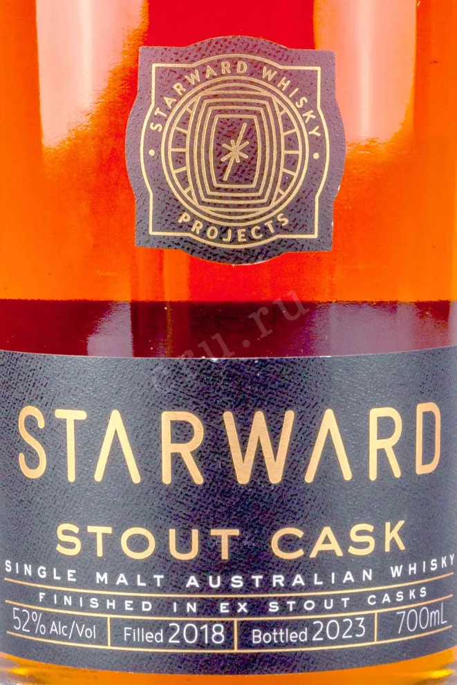 Этикетка Starward Single Barrel in gift box 0.7 л
