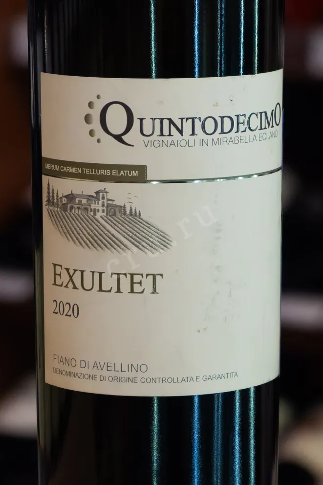 В магазине Крю Профи Quintodecimo Exultet Fiano di Avellino 2020 0.75 л