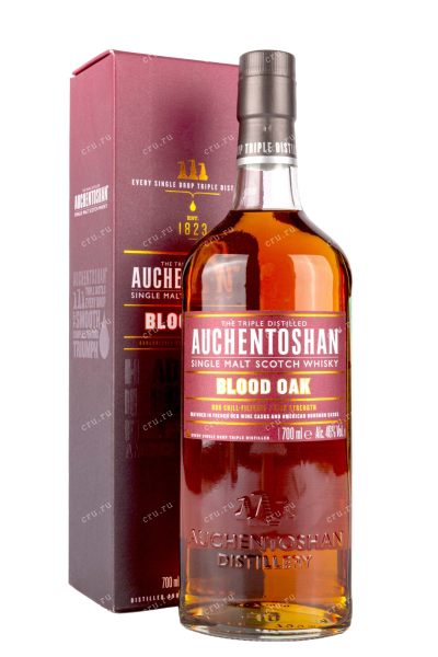 Виски Auchentoshan Blood Oak in gift box  0.7 л