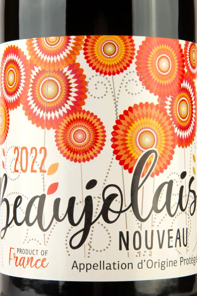 Этикетка Beaujolais Noveau  0.75 л