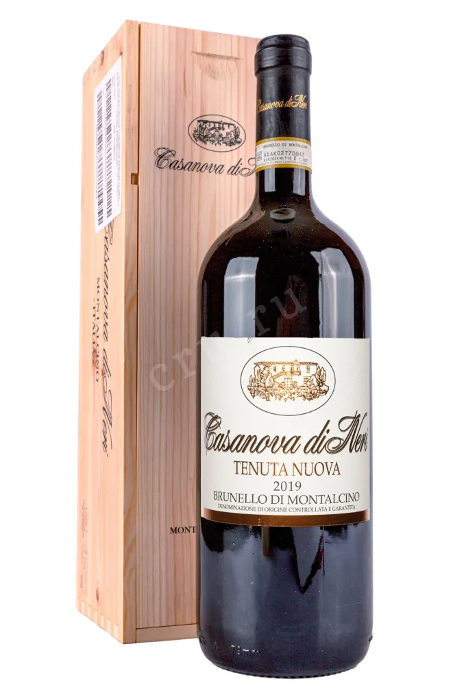 Вино Casanova di Neri Brunello di Montalcino Tenuta Nuova in wooden box 2019 1.5 л