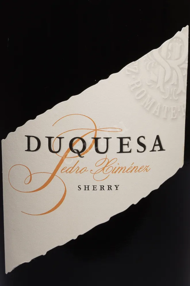 Этикетка Romate Duquesa Pedro Ximenez 2016 0.75 л