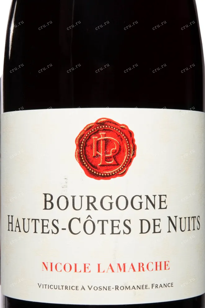 Этикетка Nicole Lamarche Bourgogne Hautes-Cotes De Nuits 2022 0.75 л