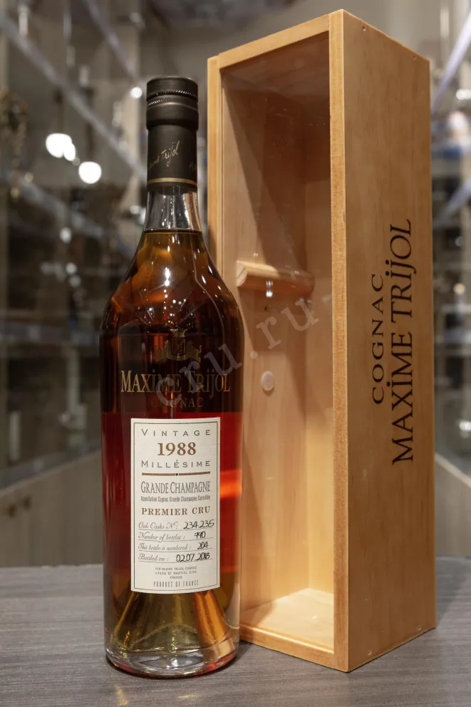 В магазине Крю Профи Maxime Trijol Grand Champagne Premier Cru 1988 0.7 л
