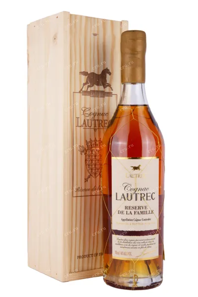 Коньяк Lautrec Reserve de la Famille in wooden box  0.7 л