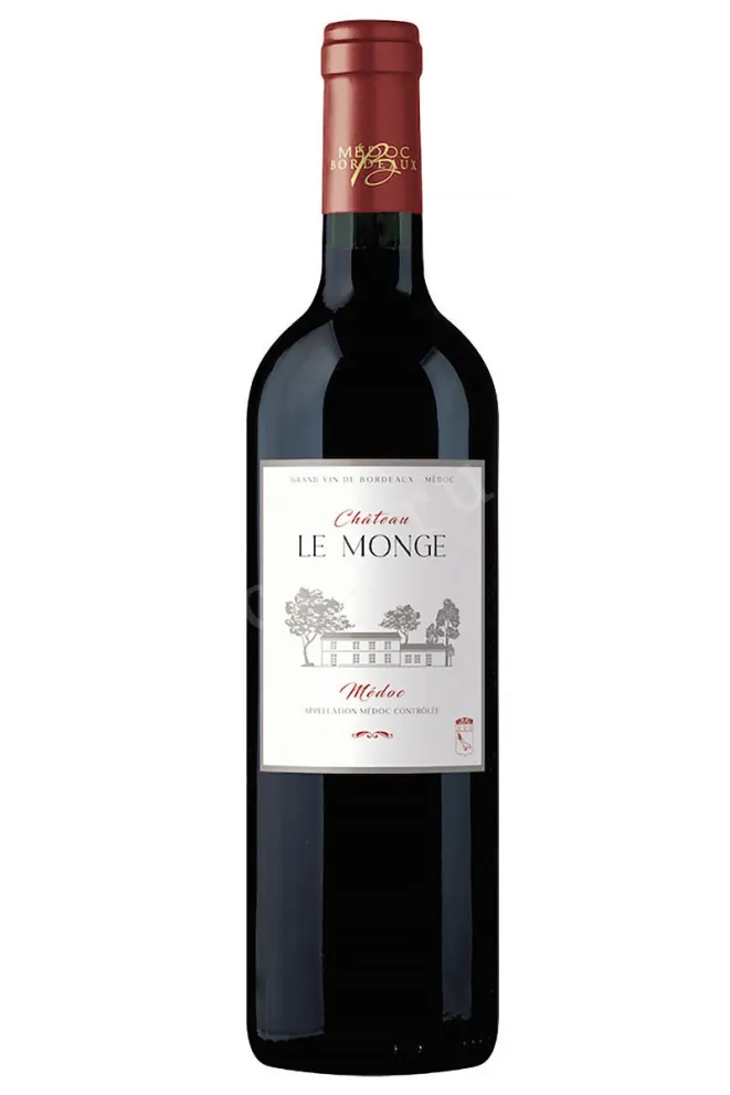 Вино Chateau Le Monge Medoc 2019 0.75 л