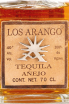 Этикетка Los Arango Anejo 0.7 л