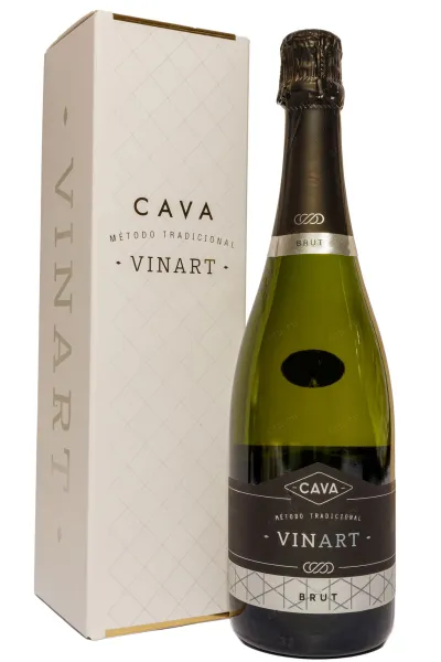 Игристое вино Vinart Brut Cava in gift box 2022 0.75 л