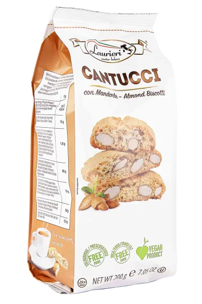 Печенье Laurieri Cantucci with almonds 200 г