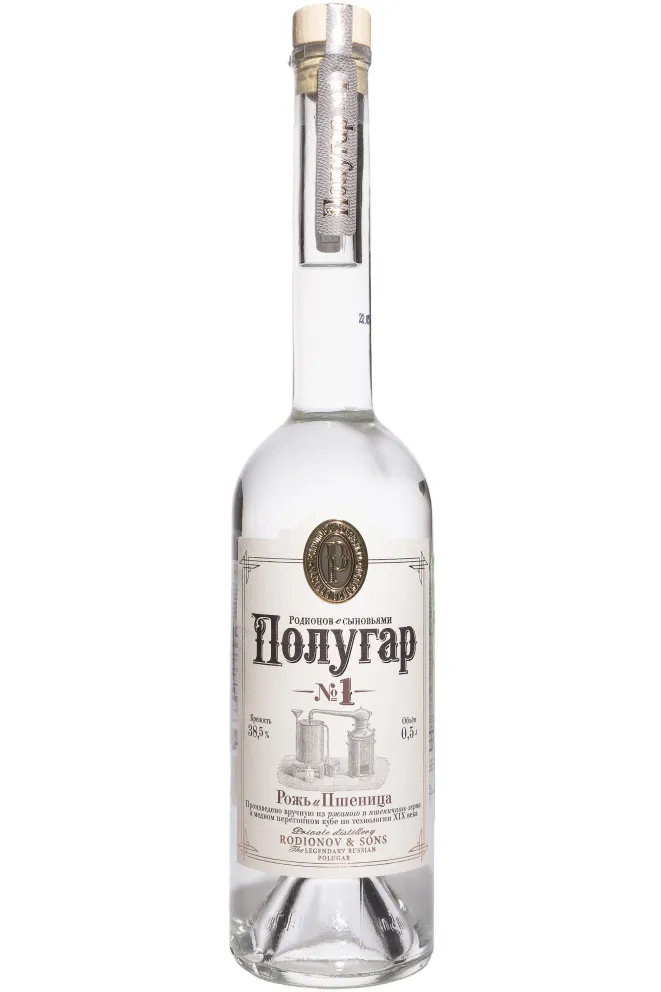 Бутылка Polugar №1 Rye and Wheat in tube 0.5 л