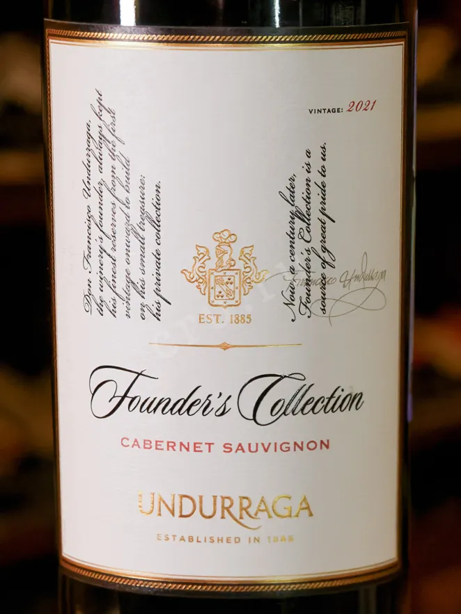 В магазине Крю Профи Undurraga Founder's Collection Cabernet Sauvignon DO 2021 0.75 л
