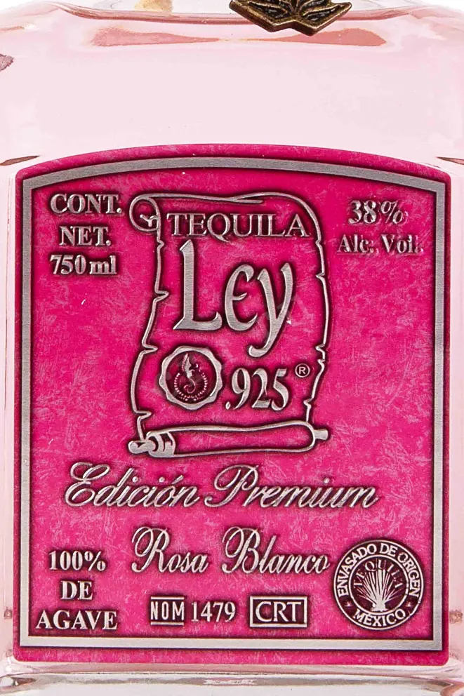 Этикетка Ley 925 Rosa Blanco Premium in gift box 0.75 л