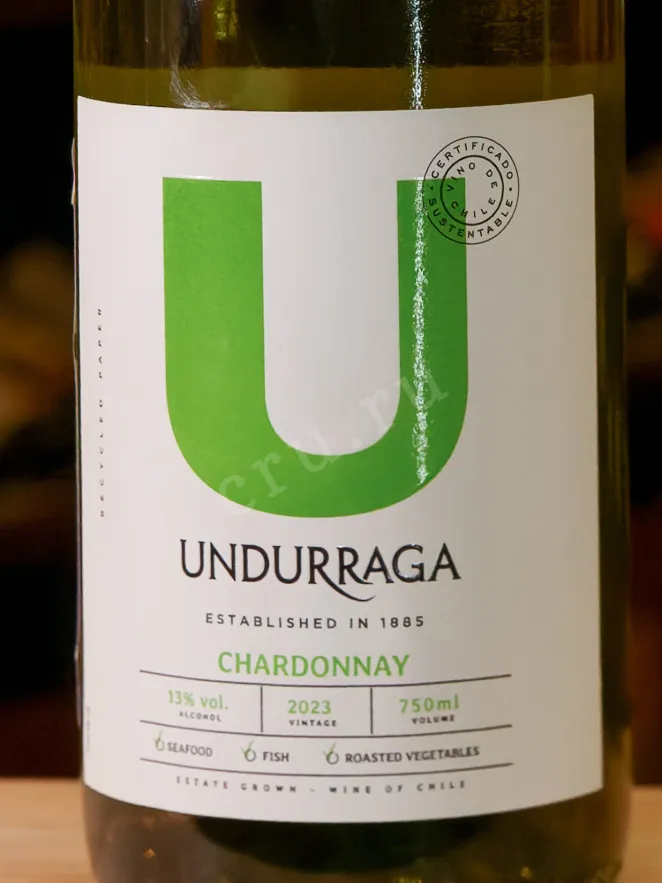 В магазине Крю Профи Undurraga Chardonnay 2023 0.75 л