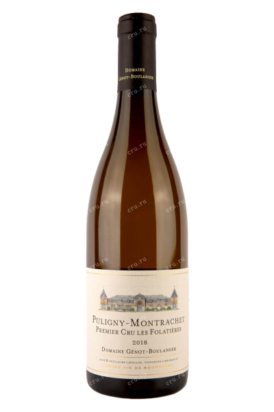 Вино Domaine Genot-Boulanger Puligny-Montrachet Premier Cru Les Folatieres 2018 0.75 л