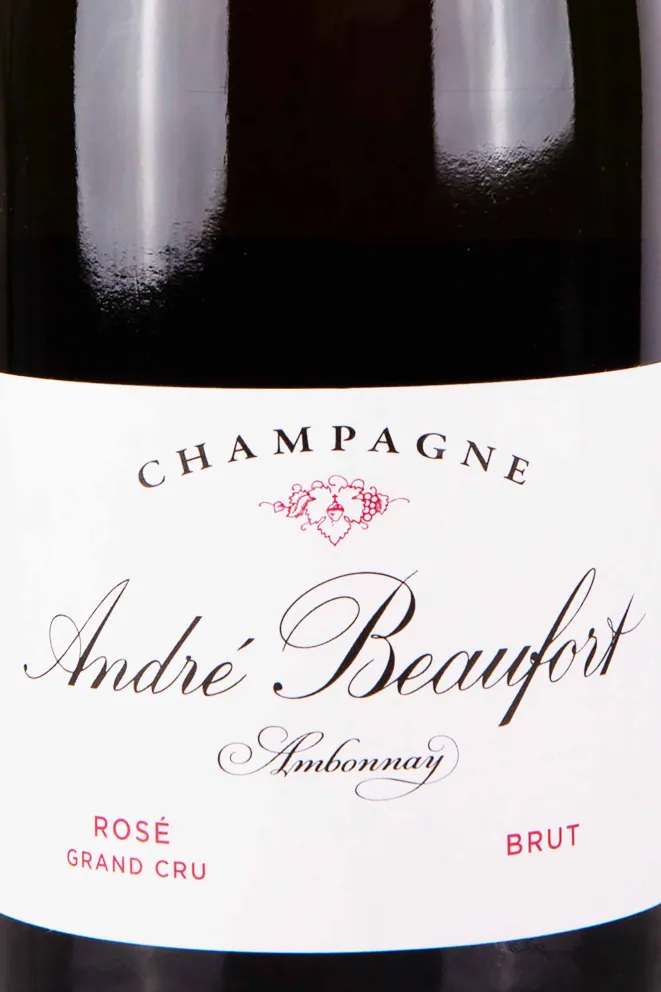Этикетка Andre Beaufort Ambonnay Rose Grand Cru 2015 0.75 л