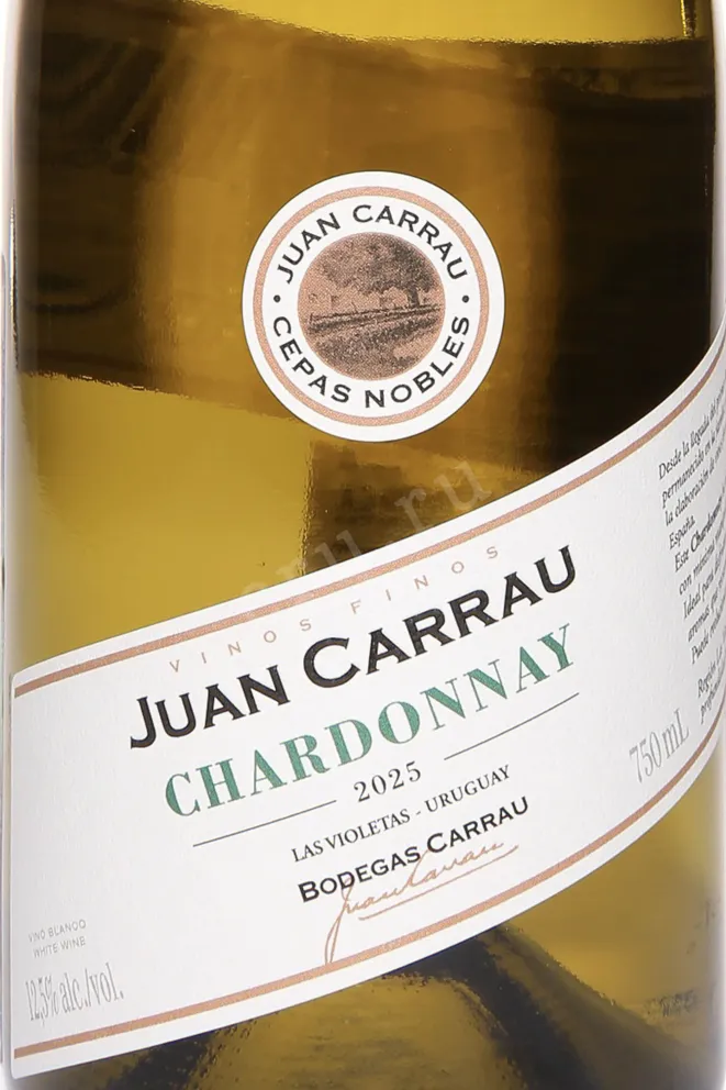 Этикетка Juan Carrau Chardonay 2025 0.75 л