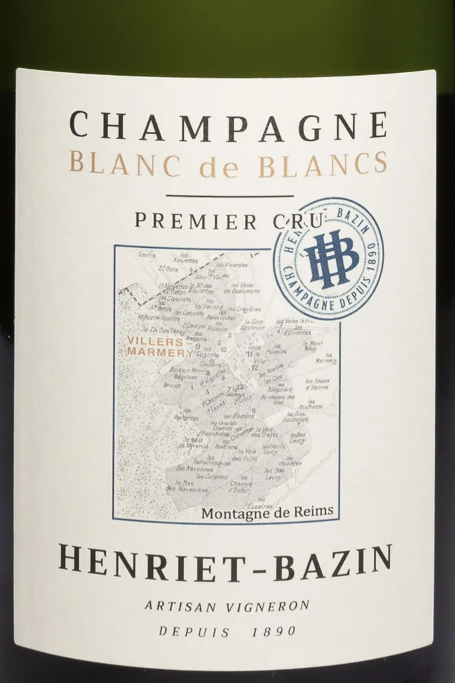 Шампанское Henriet-Bazin Premeier Cru Blanc de Blancs Extra Brut 2019 0.75 л