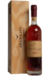 Арманьяк Jean Cave Vieil Armagnac AOC wooden box 1987 0.7 л