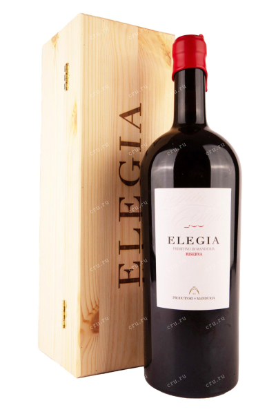 Вино Elegia Primitivo di Manduria Riserva in gift box 2019 1.5 л