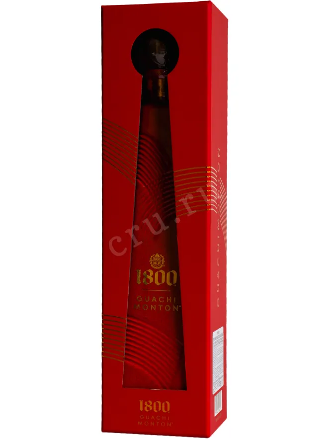 Подарочная коробка Jose Cuervo 1800 Guachi Monton Anejo in gift box 0.7 л