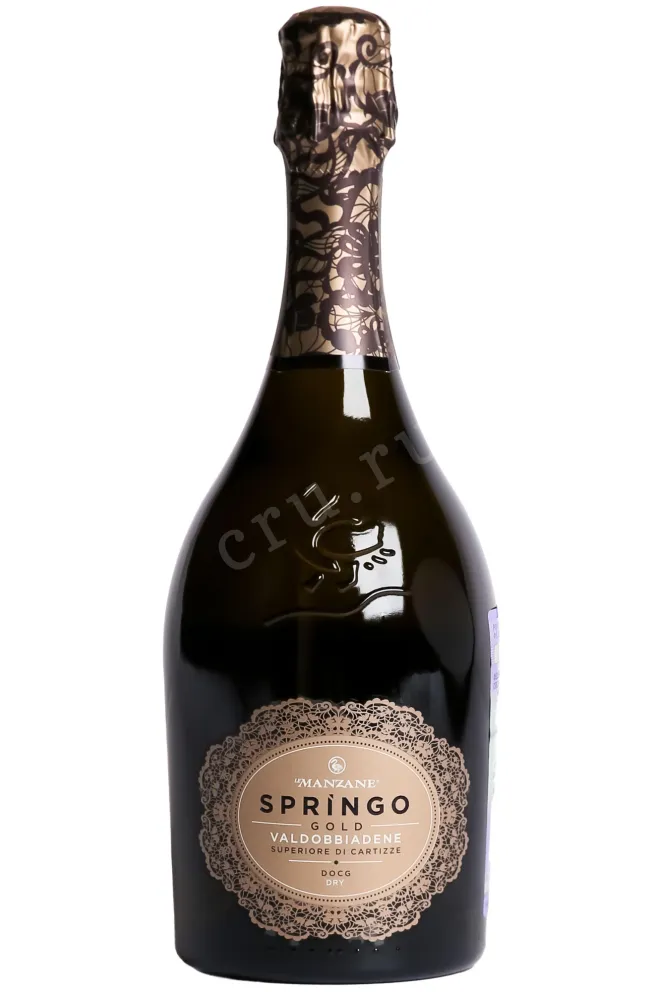 Игристое вино Le Manzane Springo Gold Valdobbiadene de Cartizze 2023 0.75 л