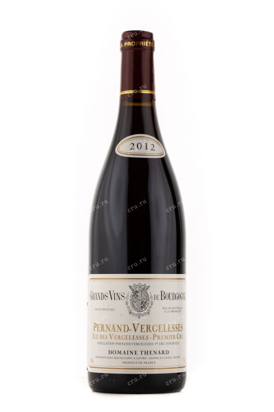 Вино Domaine Baron Thenard Pernand-Vergelesses Premier Cru lle Des Vergelesses 2012 0.75 л