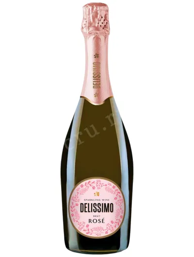 Игристое вино Делиссимо Брют Розе 2024 0.75 л
