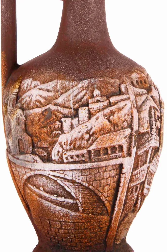 Этикетка GCW Alazani Valley Saperavi ceramic bottle 2023 0.75 л