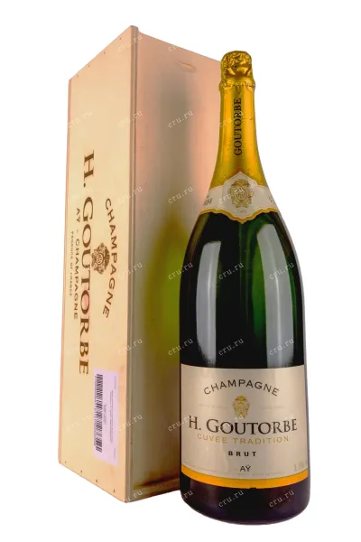 Шампанское H. Goutorbe Cuvee Tradition Brut in wooden box  3 л