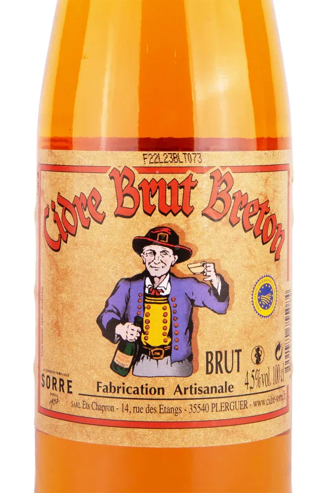 Этикетка Sorre Bouche Breton Brut 1 л