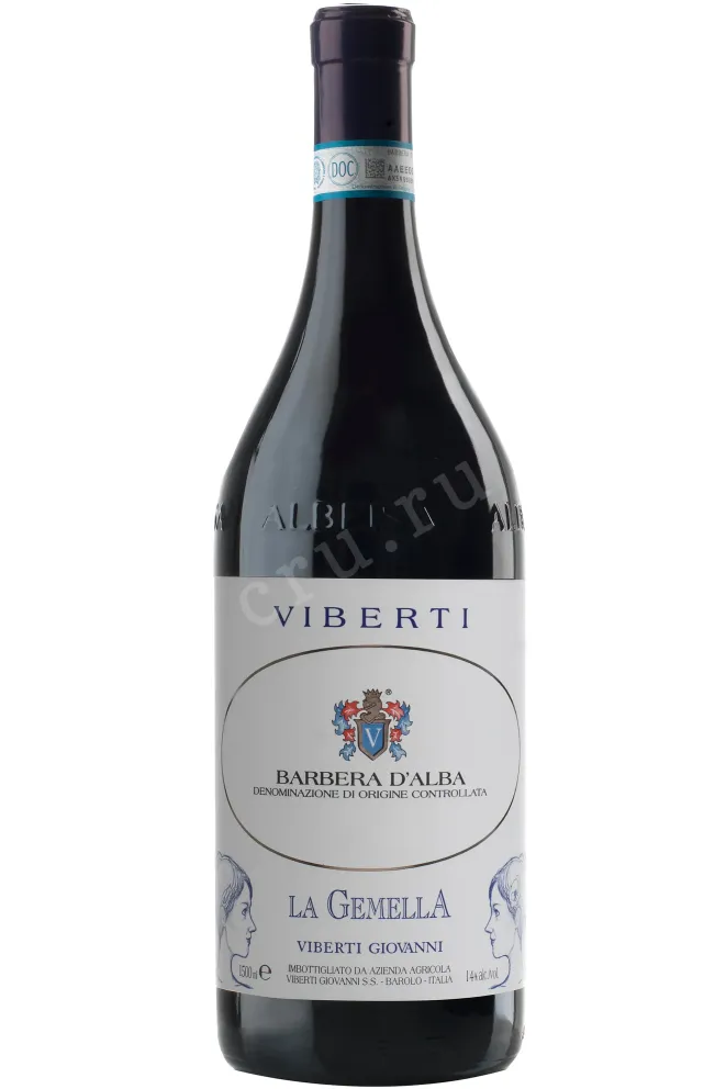 Вино Viberti Giovanni La Gemella Barbera d Alba DOC 2015 1.5 л