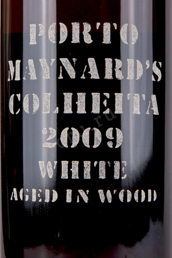 Этикетка Maynards Colheita White Porto wooden box 2009 0.75 л