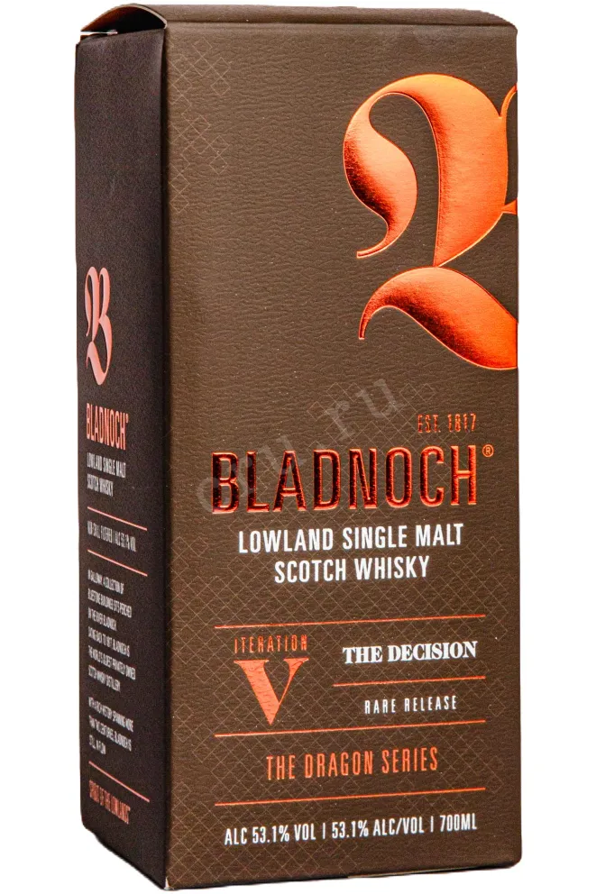 Подарочная коробка Bladnoch The Decision Iteration 5 The Dragon Series in gift box 0.7 л